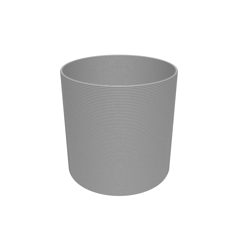 A tower printed at increasing speeds